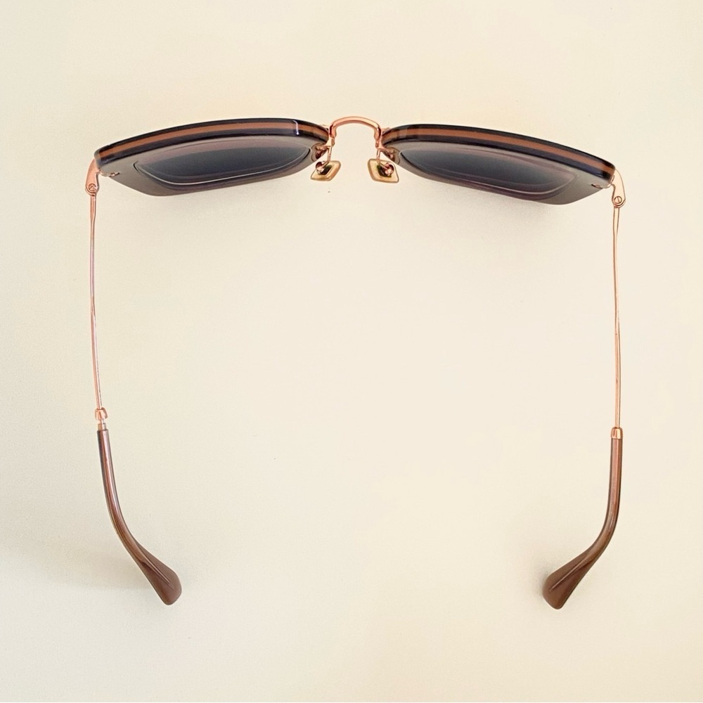 MIU MIU SMU07O KAY-0A7 Retro Sunglasses Black/ Gold - Picture 15 of 16